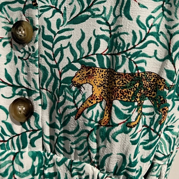 Anthropologie Maeve Catherine Dress - Tiger/Leopard Motif - Sz. 14 - Picture 10 of 14